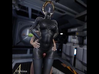 Hot Black Sexbot Fucked Between the Thighs