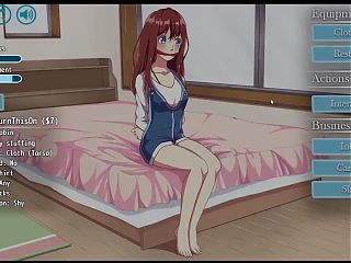Bonds BDSM Hentai game Ep.1 two girls tying up a cute classmate with shibari ropes to tickle her