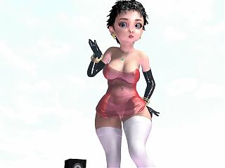 3D animated Betty Boop Dancing