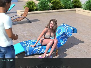 3d Game - Wife And Mother - Hot Scene #7 - Mowing the Lawn AWAM
